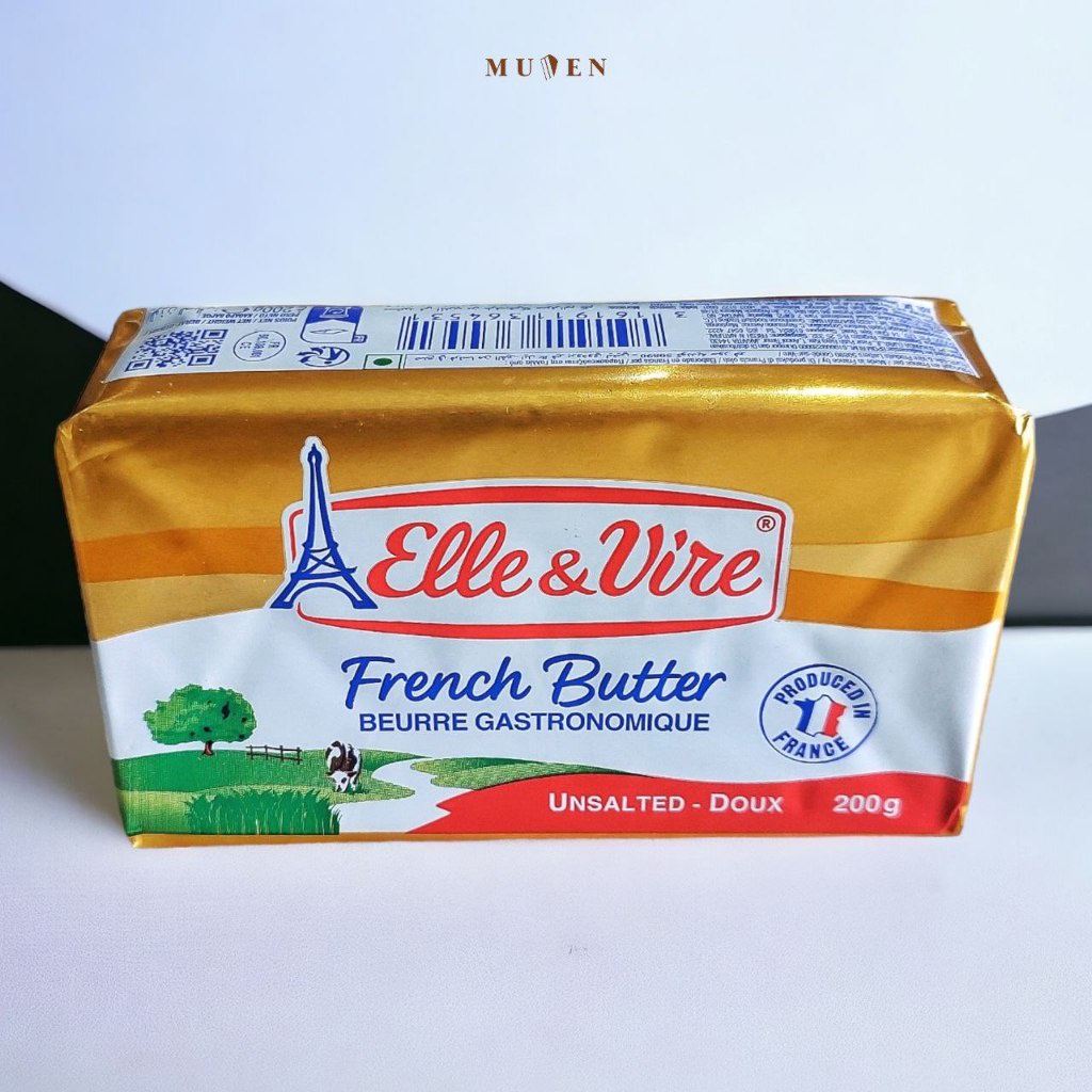 ELLE VIRE UNSALTED BUTTER 200 GR