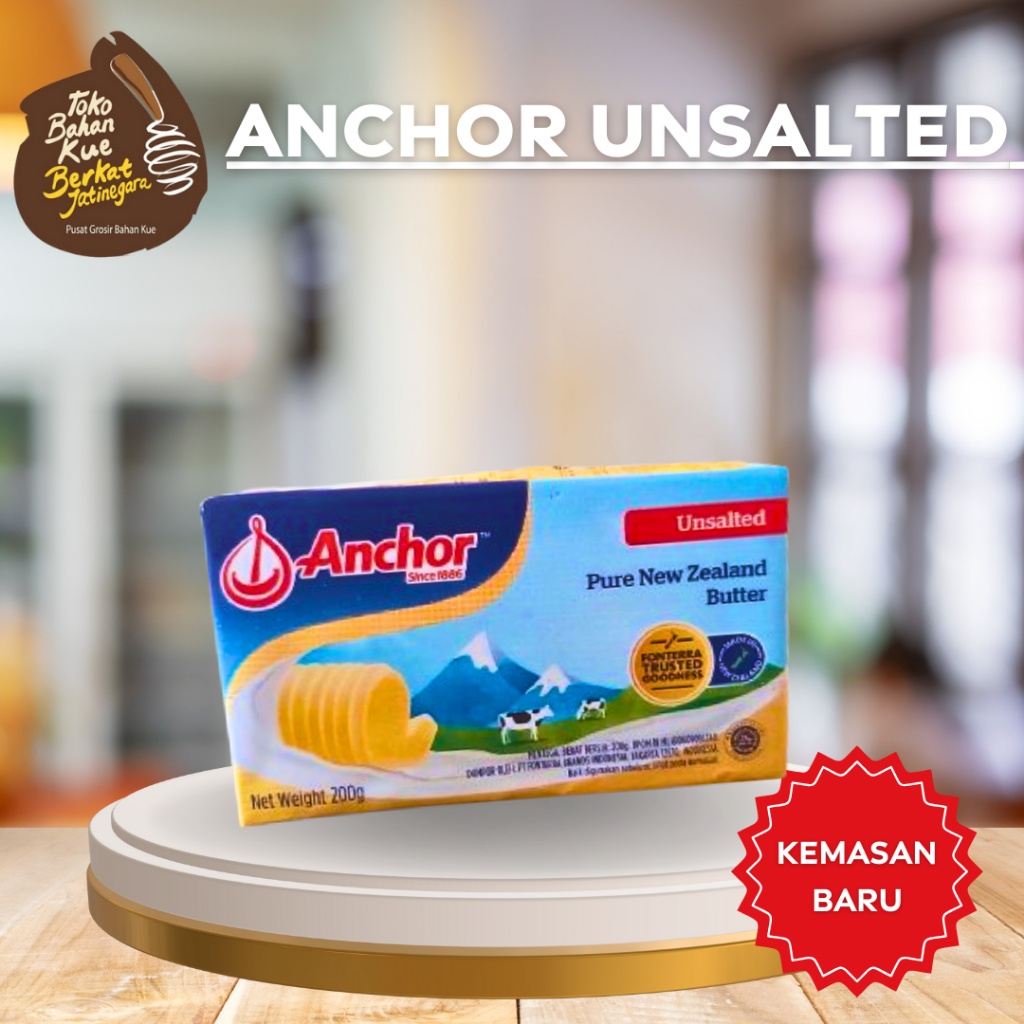 

BUTTER ANCHOR UNSALTED 200 gr / MENTEGA TAWAR