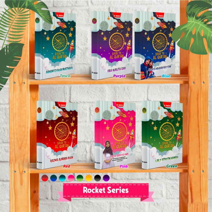 

HJK AlQuran Quran Hafalan A5 Tajwid Terjemah Warna Gratis Custom Nama Anak