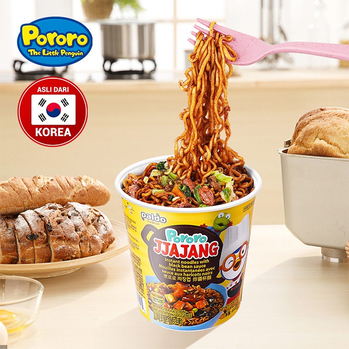 

Paldo Pororo Jjajang Cup Noodle - Jjajangmyeon Mie Ramen Korea 65g