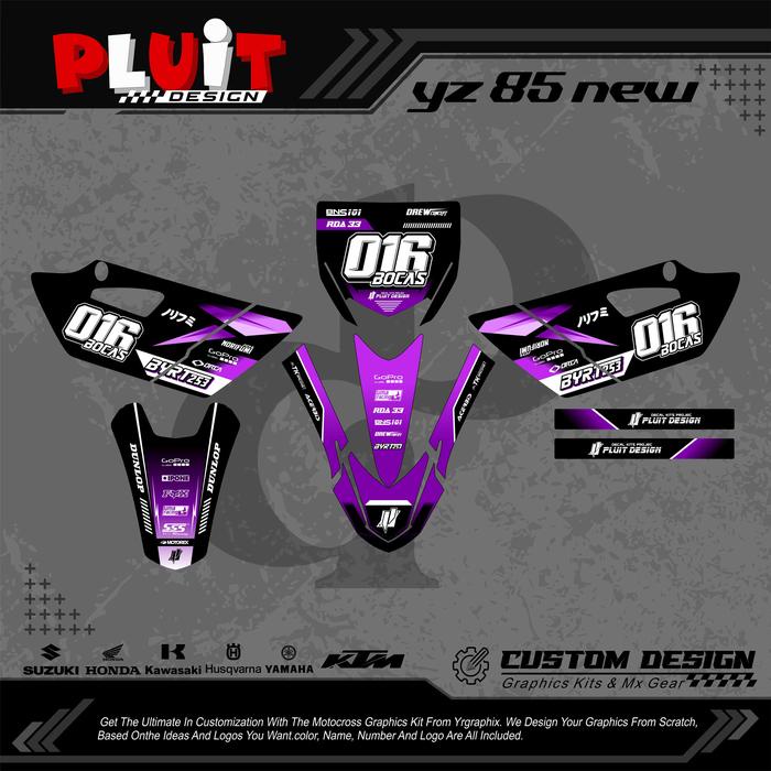 ready stok decal yz 85 new full body free costume design original