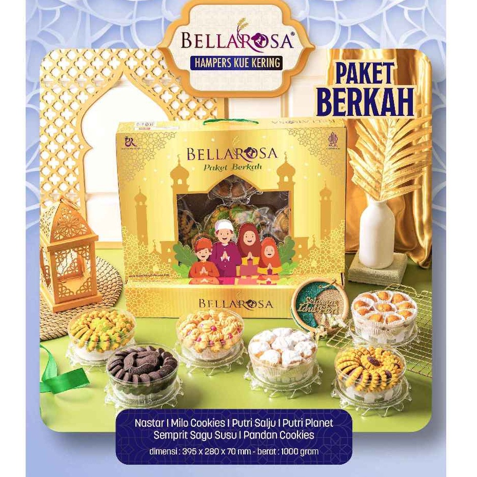 

HJ BELLAROSA PAKET KUE KERING BERKAH ISI 6 TOPLES BEST SELLER