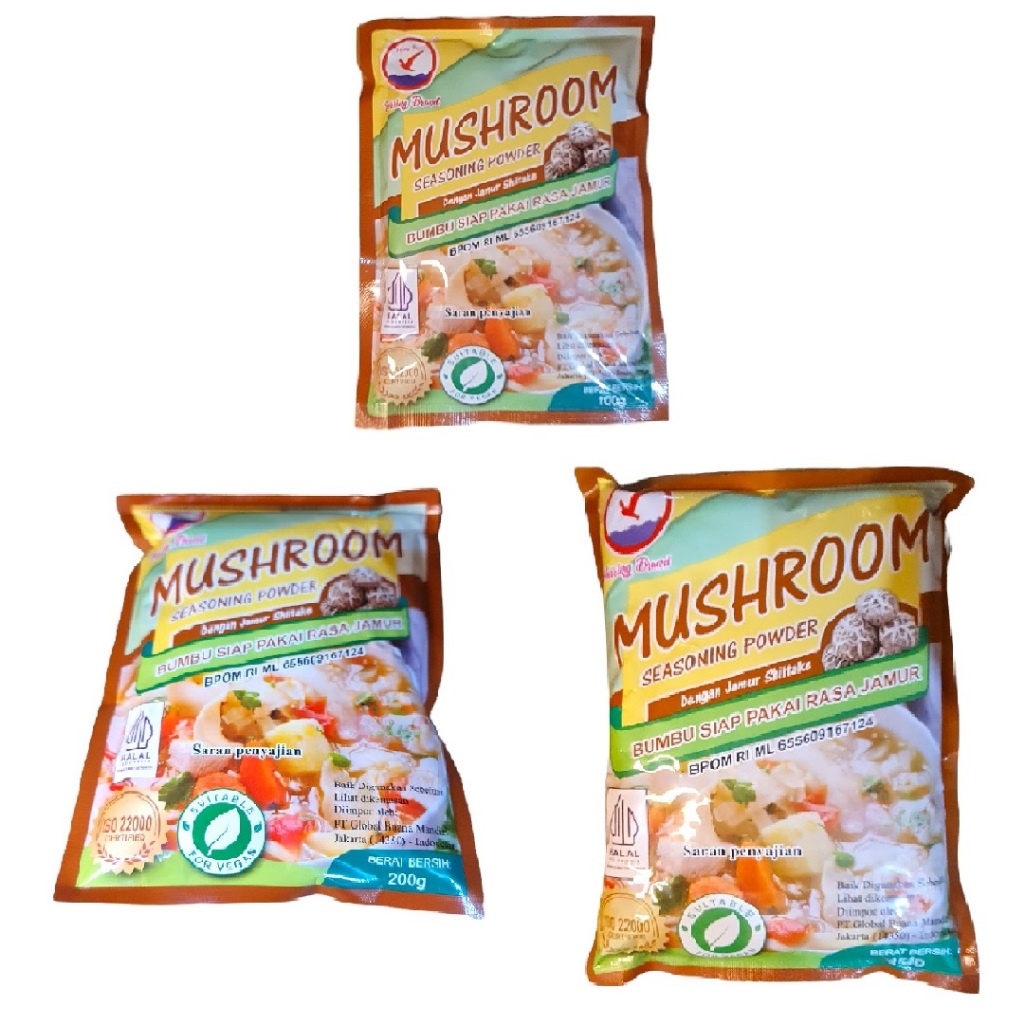 

Kaldu penyedap penambah rasa jamur shitake bubuk Herring Brand Kaldu Mushroom Seasoning Powder