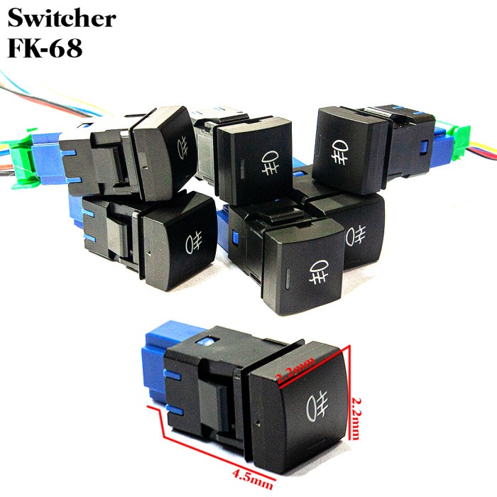 JTTOP SWITCH FOGLAMP MOBIL TOYOTA INNOVA ZENIX NEW SAKLAR KOTAK