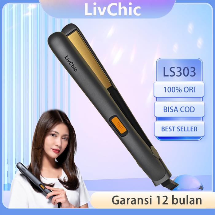 ..... Livchic 2In1 Ls303 Catok Rambut Untuk Meluruskan Keriting Ringan Alat Pengeriting Rambut