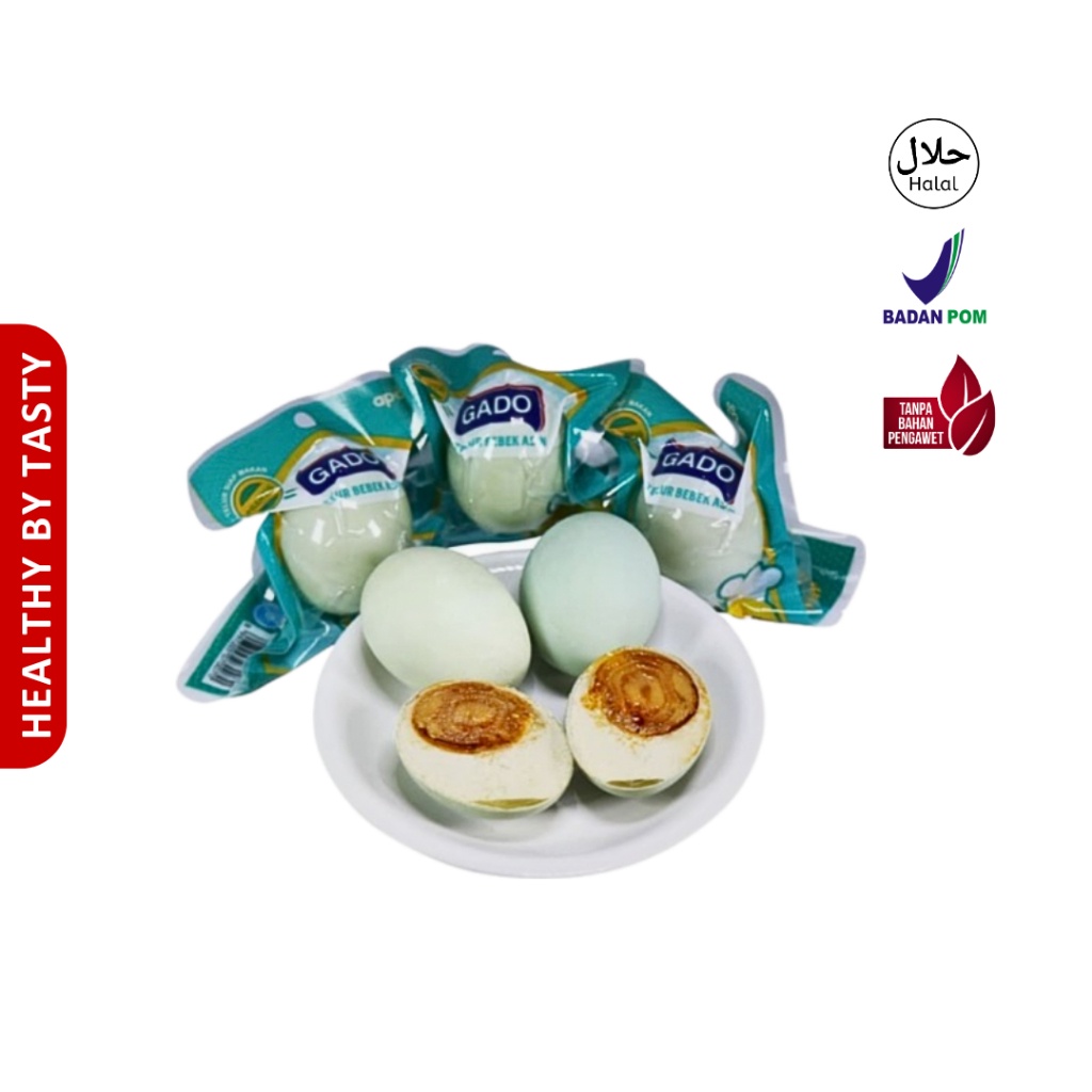 

Gado Telur Bebek Asin Telur Siap Makan Praktis 1 Butir 55g