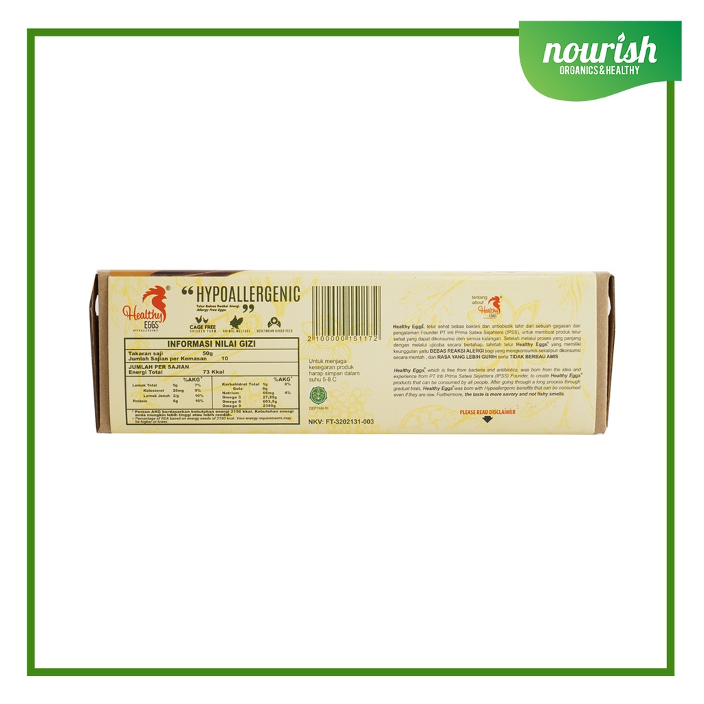 

Telur Healthy Egg Hypoallergenic 10pc-JktBar