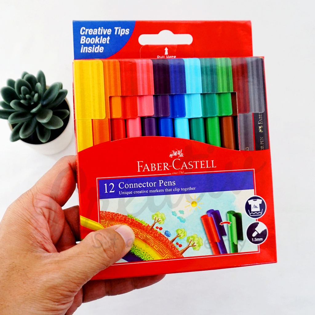 

Faber-Castell Connector Pen Spidol 12 Warna