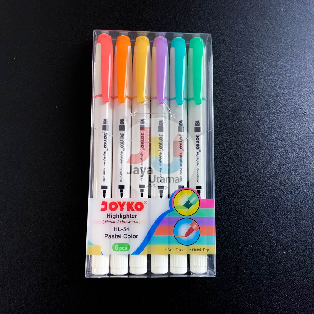 

Joyko Highlighter Set 6 Warna Pastel HL 54