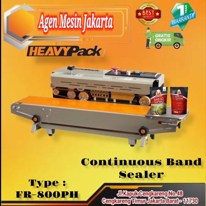 Mantab Promo Continuous Band Sealer Fr-800P Heavypack Bergaransi