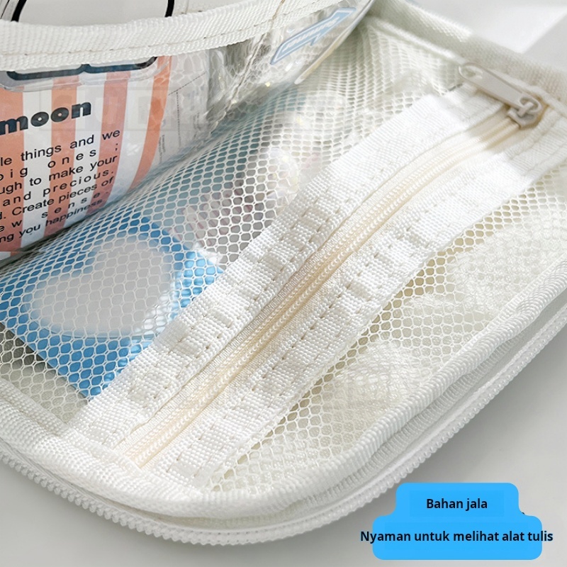 

Tempat alat tulis kotak pencil aesthetic Tas PenaTempat Pencil Tas Pensil kapasitas besar