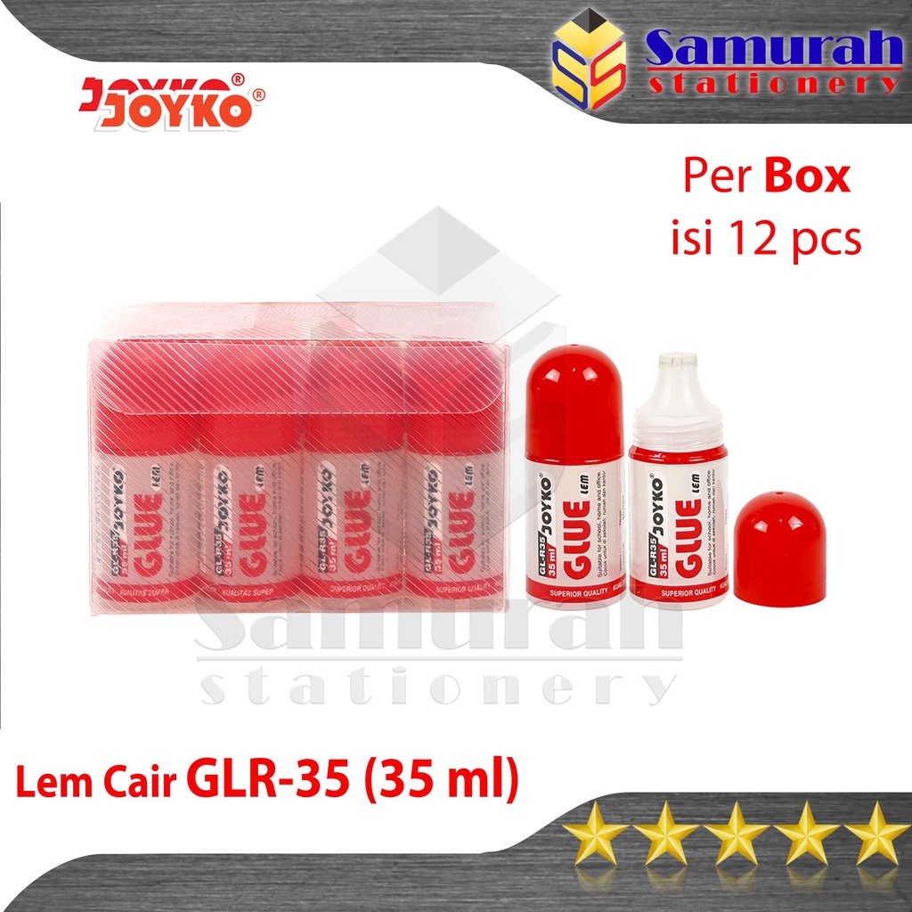

Liquid Glue Stick GLR-35 Joyko Per Box Isi 12 Pcs / Lem Cair Stik GLR 35 ml