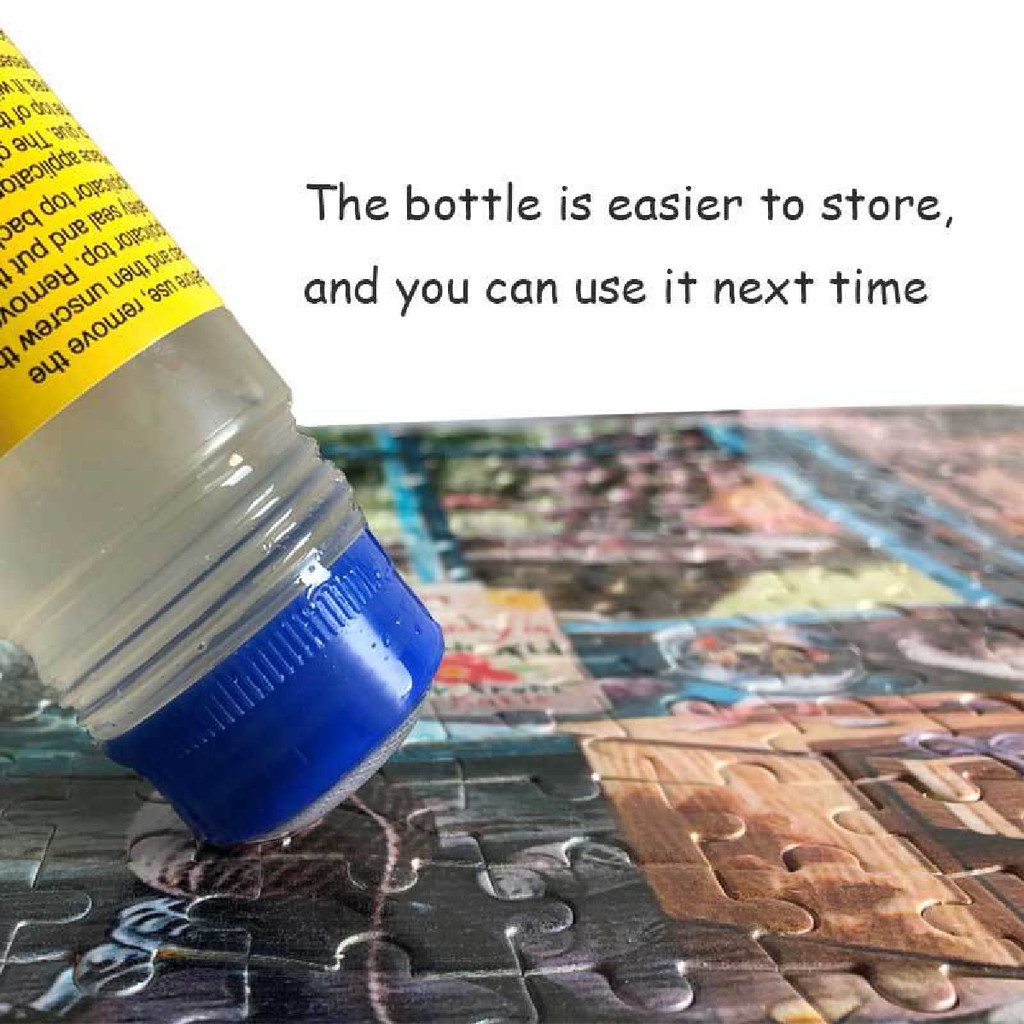 

120ml Jigsaw Puzzle Glue Lem Teka-teki Jigsaw Hemat Lem Perekat Kertas Tempel Cepat Kering DIY untuk