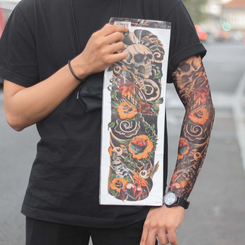 ACCMT- tatto temporary full tangan yakuza tahan lama waterfrop