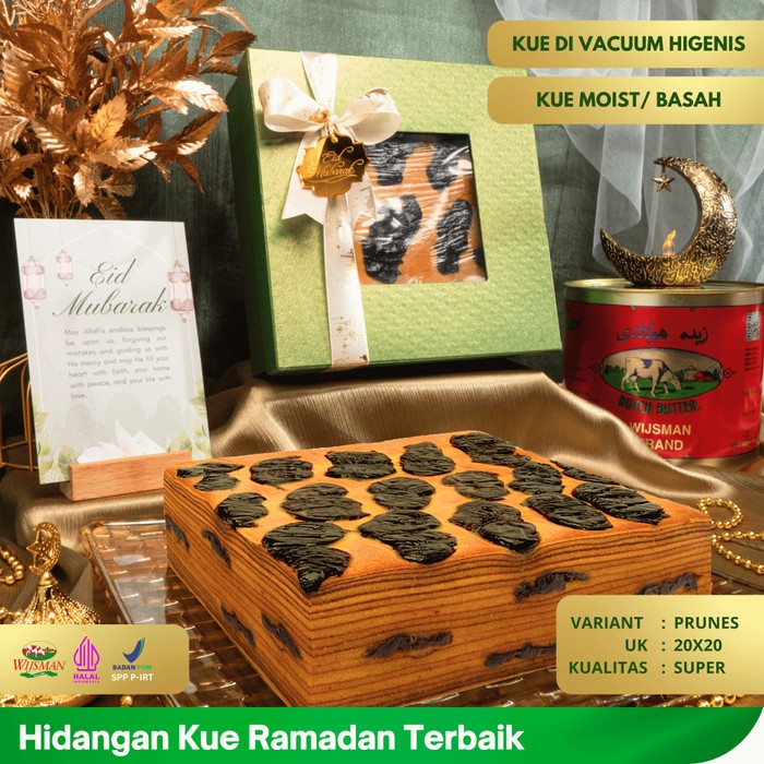 

(KUALITAS SUPER) KUE LAPIS LEGIT 20x20 PRUNES WISMAN 100% HALAL PLUM