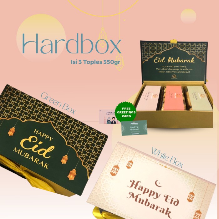 

Kue Kering Lebaran - Paket 3 Cookies With Hardbox - butter treats