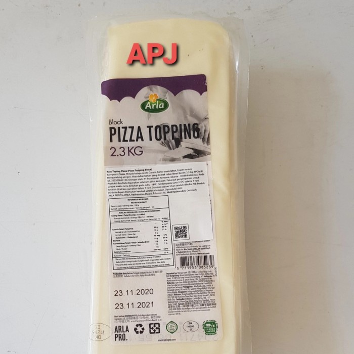 

keju mozzarela arla kemasan 2.3 kg