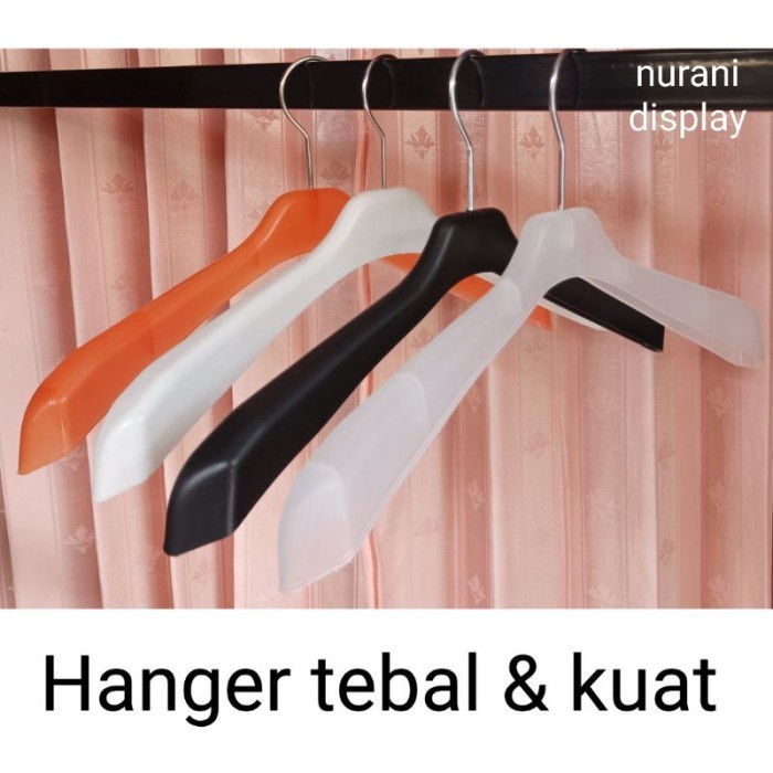 JTTOP HANGER GANTUNGAN BAJU TEBAL DAN KUAT HANGER PLASTIK