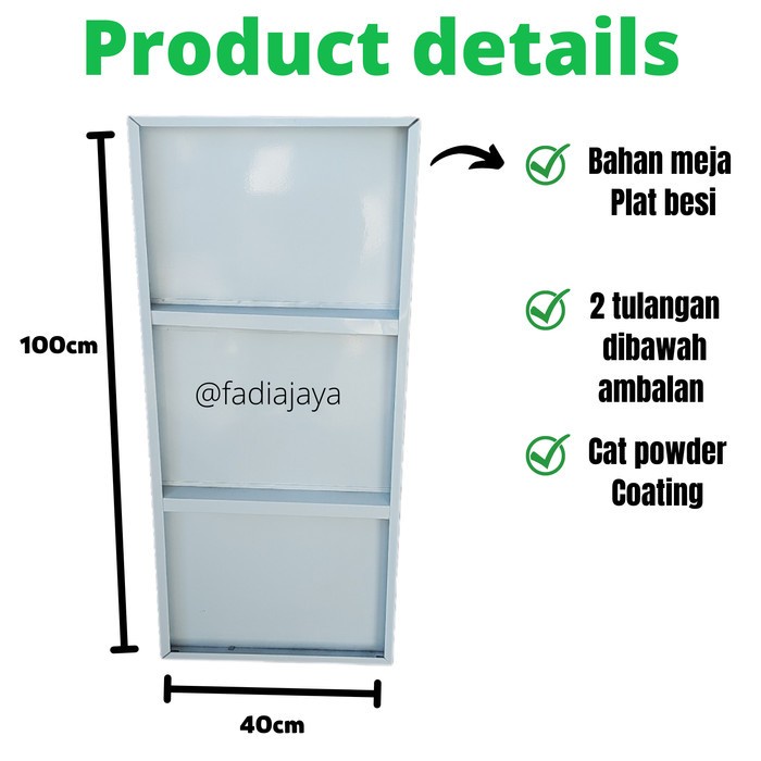 Banyak Dicari Meja Dapur Tempat Bumbu Rak Kompor Besi 3 Susun Portable Serbaguna