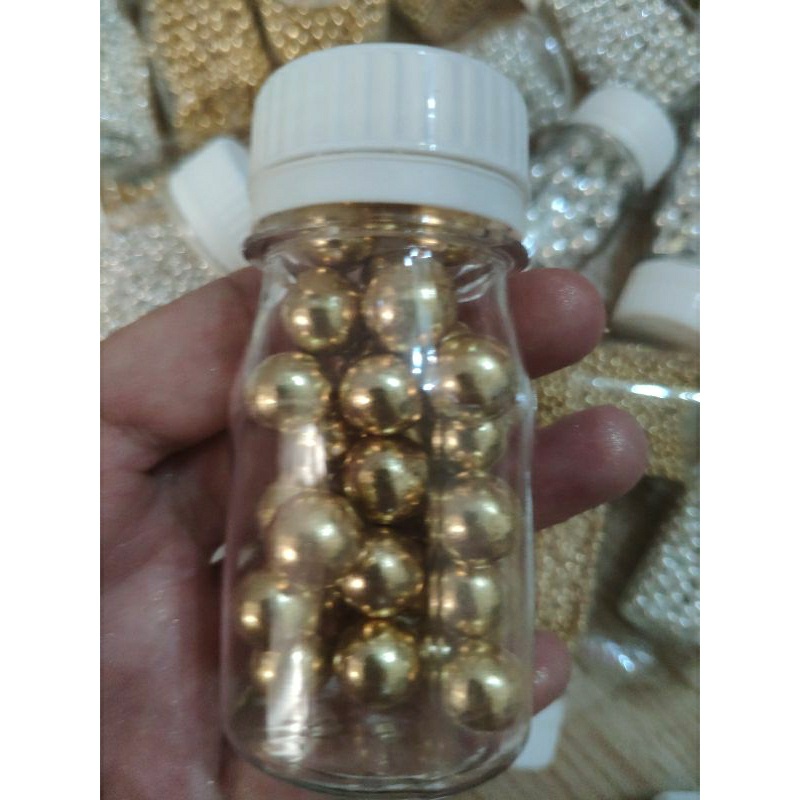 

HJ Sprinkle mutiara silver gold metalik spikel trimit kue 30 gram mutiara mini jumbo bisa dimakan