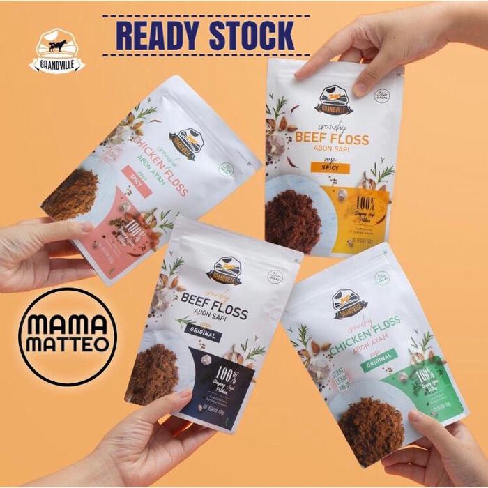 

GRANDVILLE Abon Crunchy Ayam Original & Spicy / Grand Ville Chicken Floss Grandvile Abon Rasa Ori &