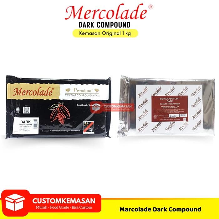 

Mercolade Dark Compound / Cokelat Dark Compound 1kg / Cokelat Batang Dark Compound Marale
