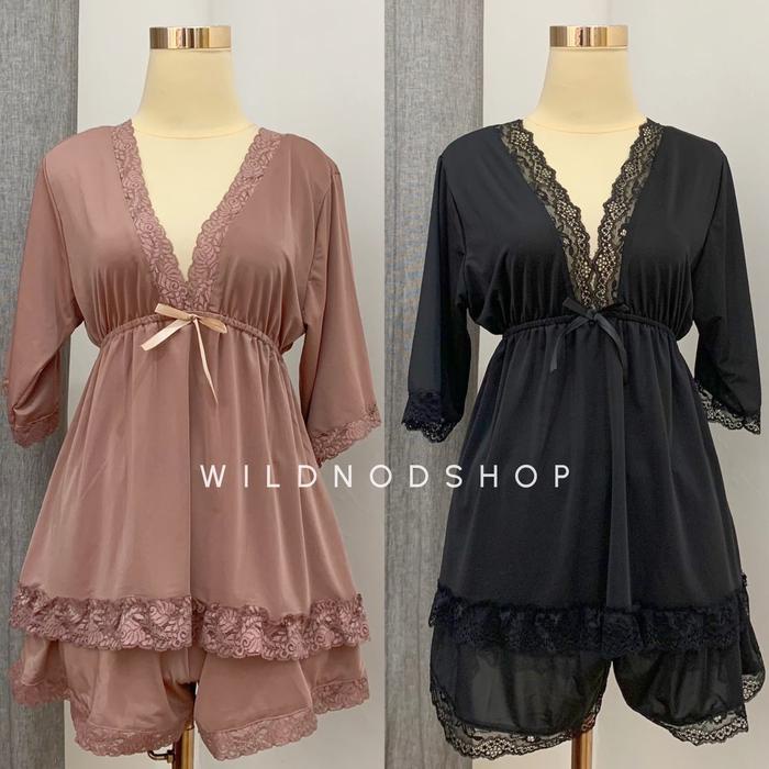 NeW WILDNOD - Mariska S-6XL (LD 80-150cm) sleepwear set spandeks