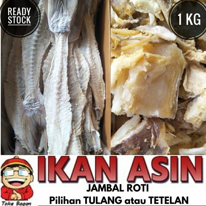 

Ikan Asin TULANG / TETELAN JAMBAL ROTI 1 kg