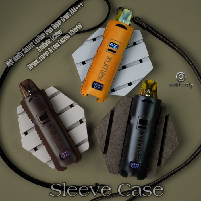 HJK xlim (pro) premium sleeve case free lanyard leather sleeve
