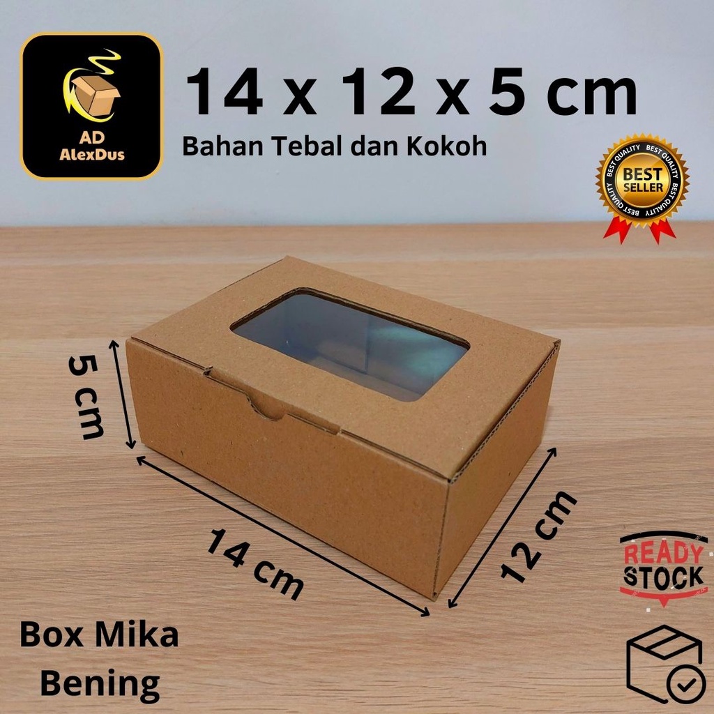 

Kardus Mika 14 x 12 x 5 cm Model Diecut | Kotak Box Dus Hampers Kue Snack Parcel
