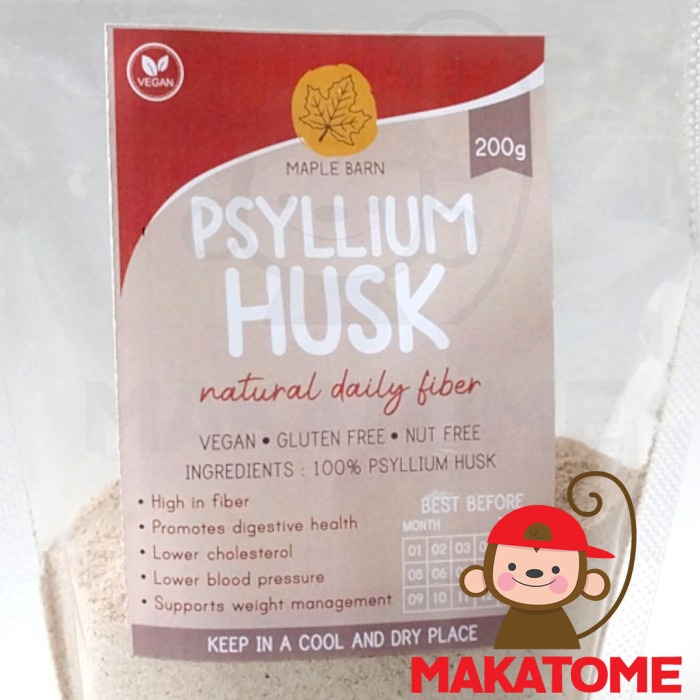 

Psyllium Husk Powder Maple Barn 200gr 200 gr diet serat alami fibre