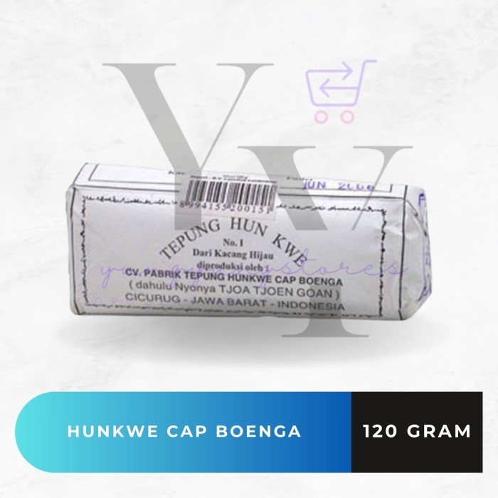 

Tepung Hunkwe Cap Boenga / Hun Kwe Bunga 120 gram