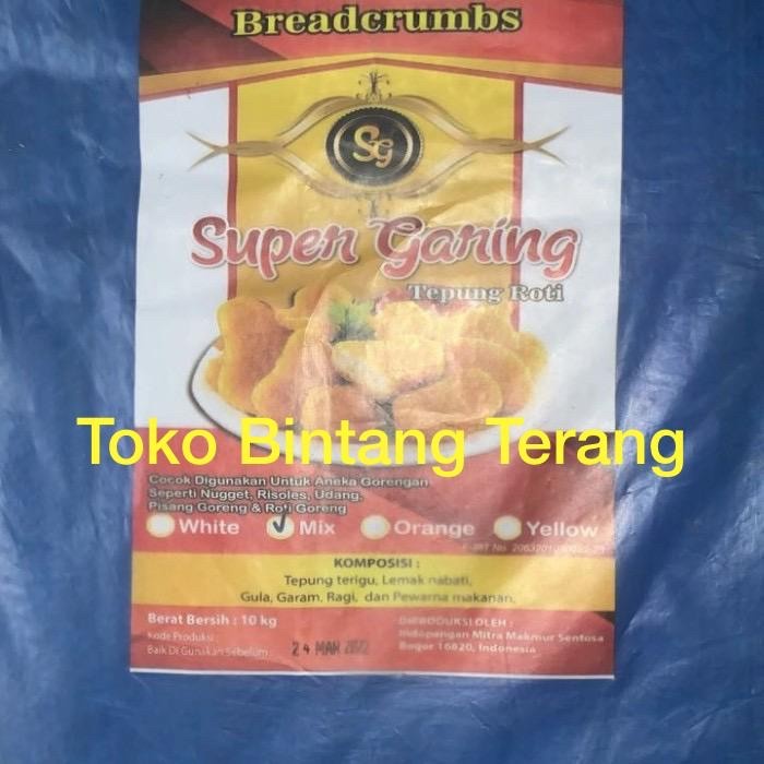 

Tepung Roti Panir Panko Mix Breadcrumbs Super Garing 1 BAL BALL 10 kg