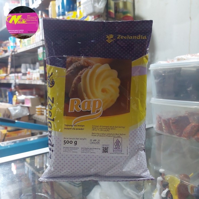 

zeelandia RAP tepung Vla instan 500 grm khusus grab dan gojek