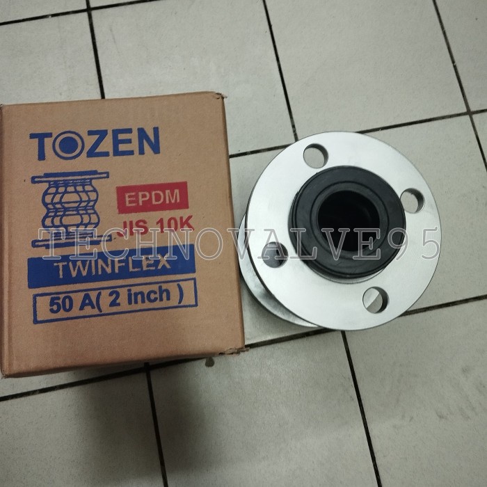 (Good) 2" INCH FLEXIBLE RUBBER JOINT TWINFLEX TOZEN JIS 10K / FLEXIBLE RUBBER JOINT TWINFLEX TOZEN