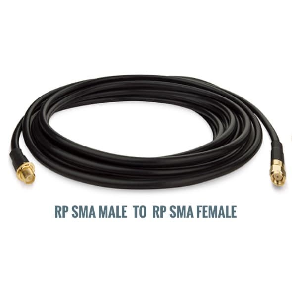 Kabel Pigtail Extention RP-SMA MALE to RP-SMA FEMALE RG 58