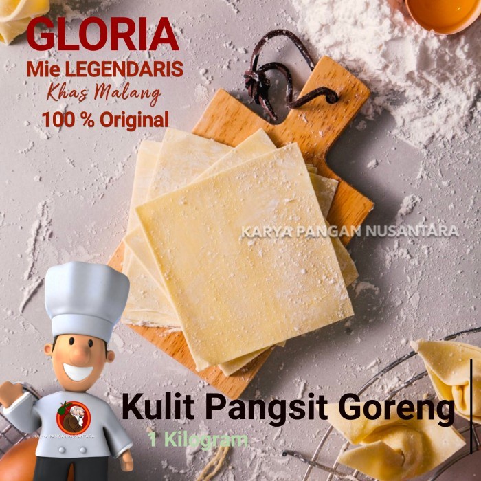

(Good) KULIT PANGSIT GLORIA KULIT PANGSIT GORENG KULIT PANGSIT GORENG 1KG