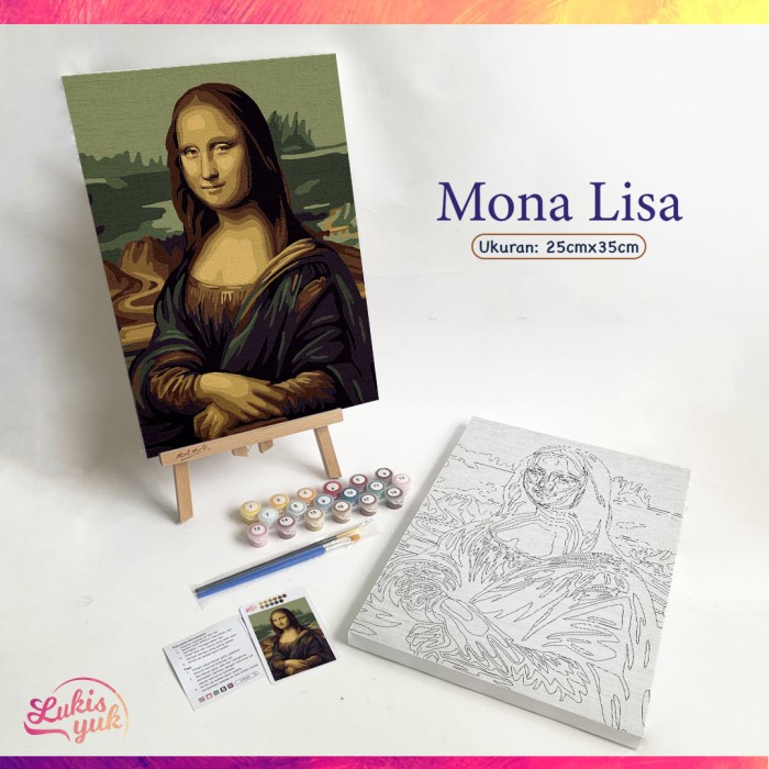 

PROMO! Mona Lisa - Paint by Numbers - 35x25cm - by LukisYuk