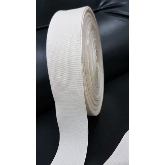 LABEL KATUN POLOS / PITA KATUN POLOS / WEBBING TAPE KATUN 4 CM