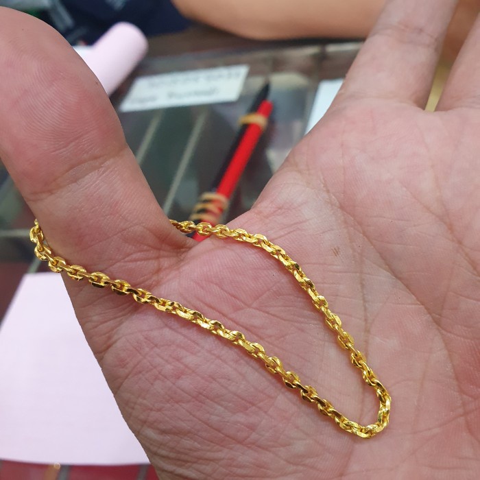 Gelang Emas Asli 24k Model Rantai Berat 5 Gram