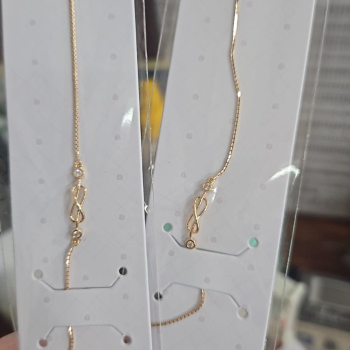 Gelang serut besar kecil jumbo pita ubs emas asli 375 gold kendari