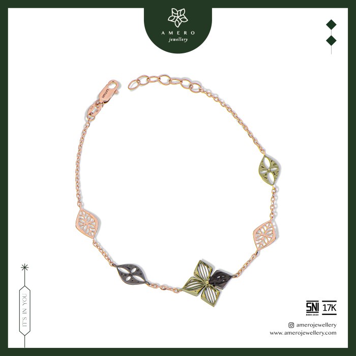 Lavani Teruntuk Nusantara Pramidita Gelang Emas 17K