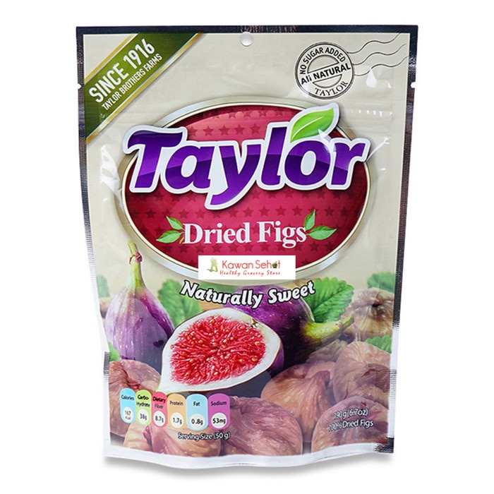 

Taylor Dried Figs Naturally Sweet 190Gr Buah Ara Kering