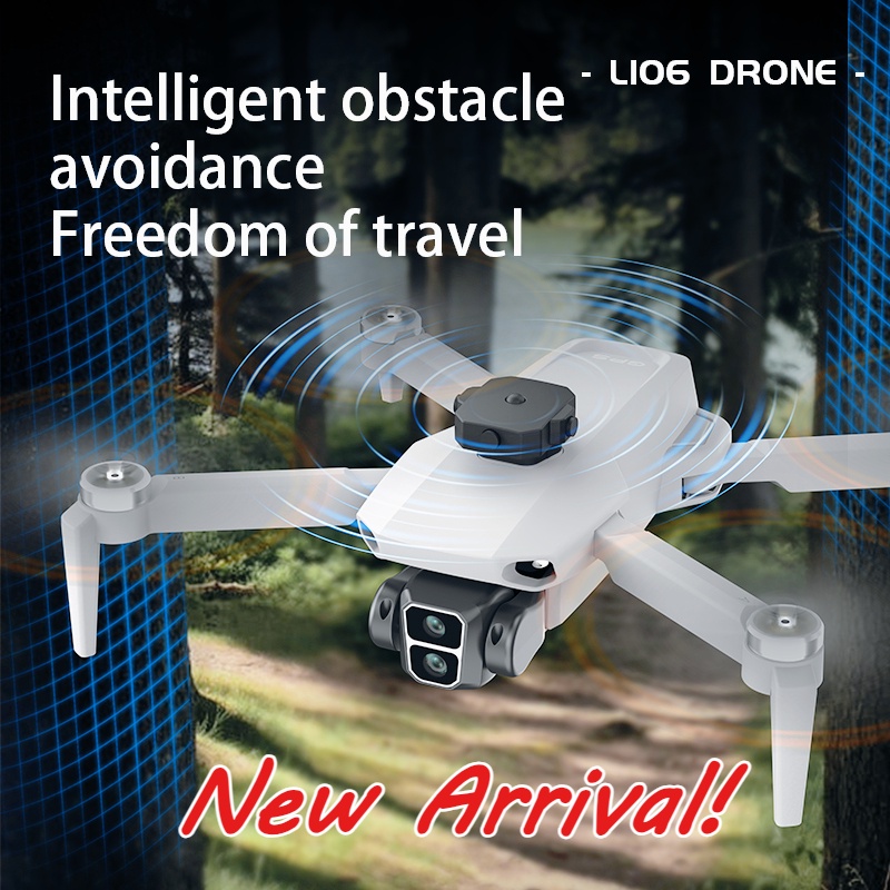 Lyzrc L106 Gps Profesional Brushless Motor Drone Hd Dual Camera Swit  2.4Ghz Intelligent 360