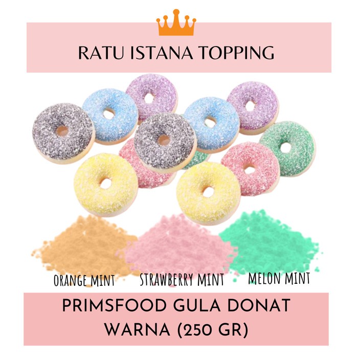 

(Best) GULA TABUR DONAT WARNA-GULA DONAT WARNA - GULA DINGIN - ICING SUGAR