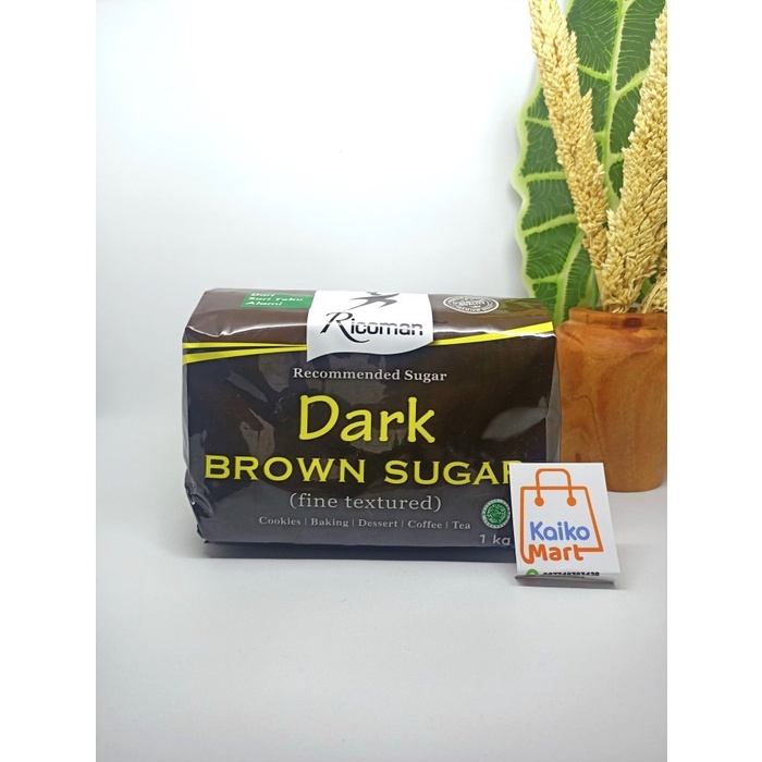 

(Best) RICOMAN DARK BROWN SUGAR 1KG
