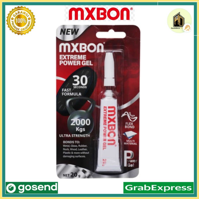 PREMIUM Mxbon Lem Extreme Power Gel 20 Gr / GLUE MXBON EXTREME POWER GEL 20G