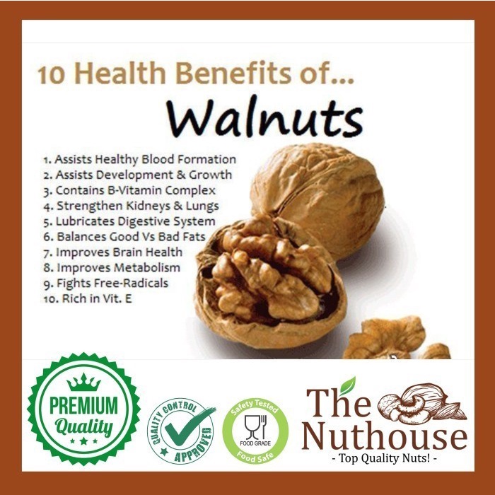 

(Good) 250gr Walnut Light Halves and Pieces 90 RAW / Mentah Kacang