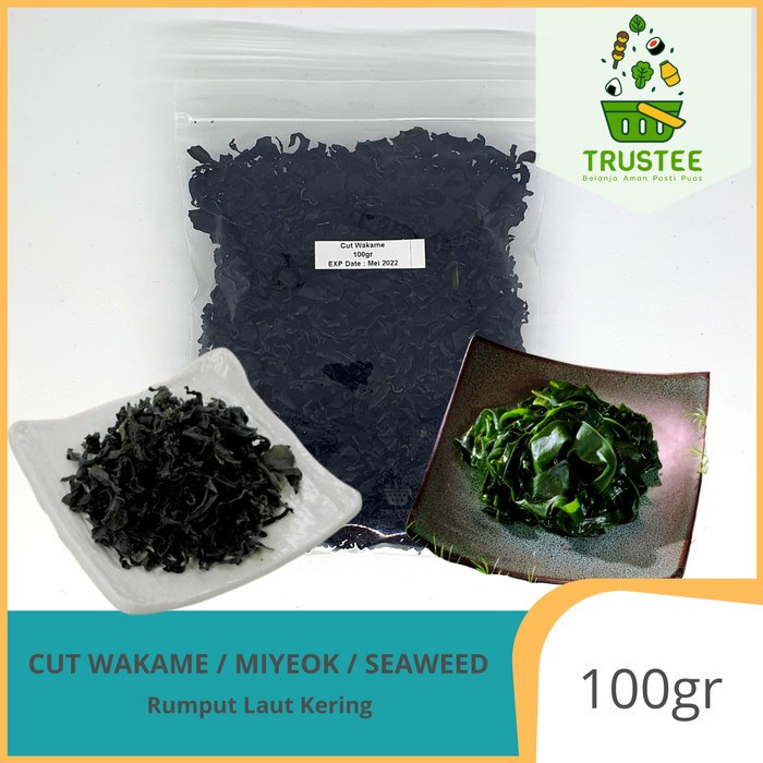 

(Good) Japanese Cut Wakame / Miyeok / Dried Seaweed / Rumput Laut 100gr