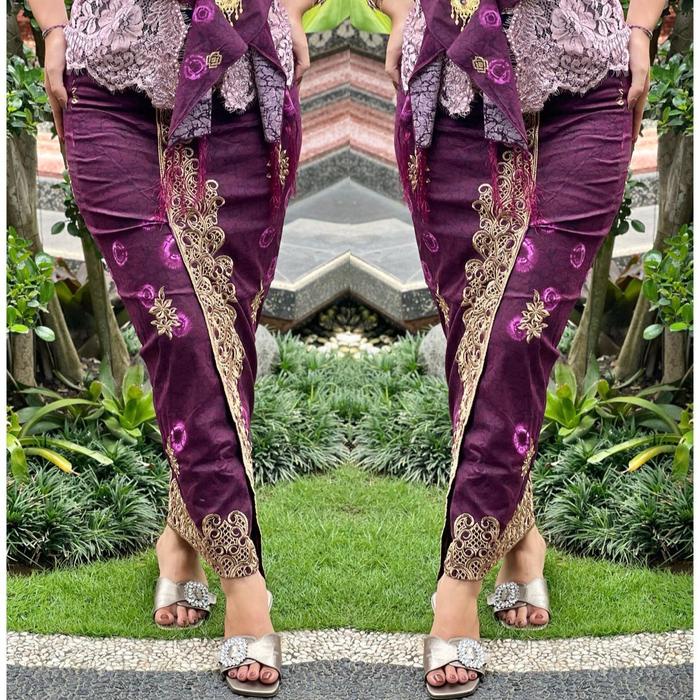 New Kamen Jadi Katun Endek Bordir Free Selendang Ready